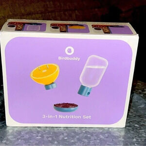 NWT My Birdbuddy 3-in-1 Nutrition Set Blue Accessory For Smart Bird Feeder